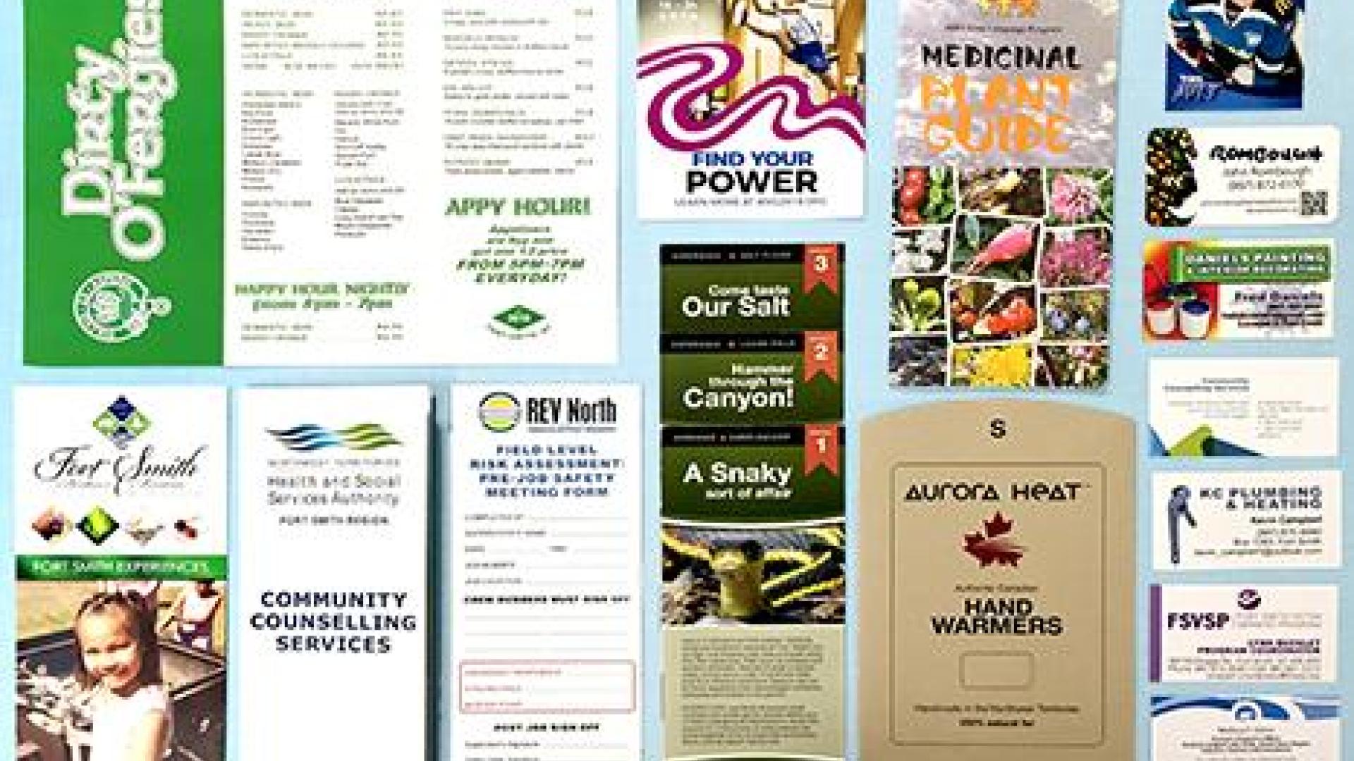 Array of different projects examples by Cascade Graphics.