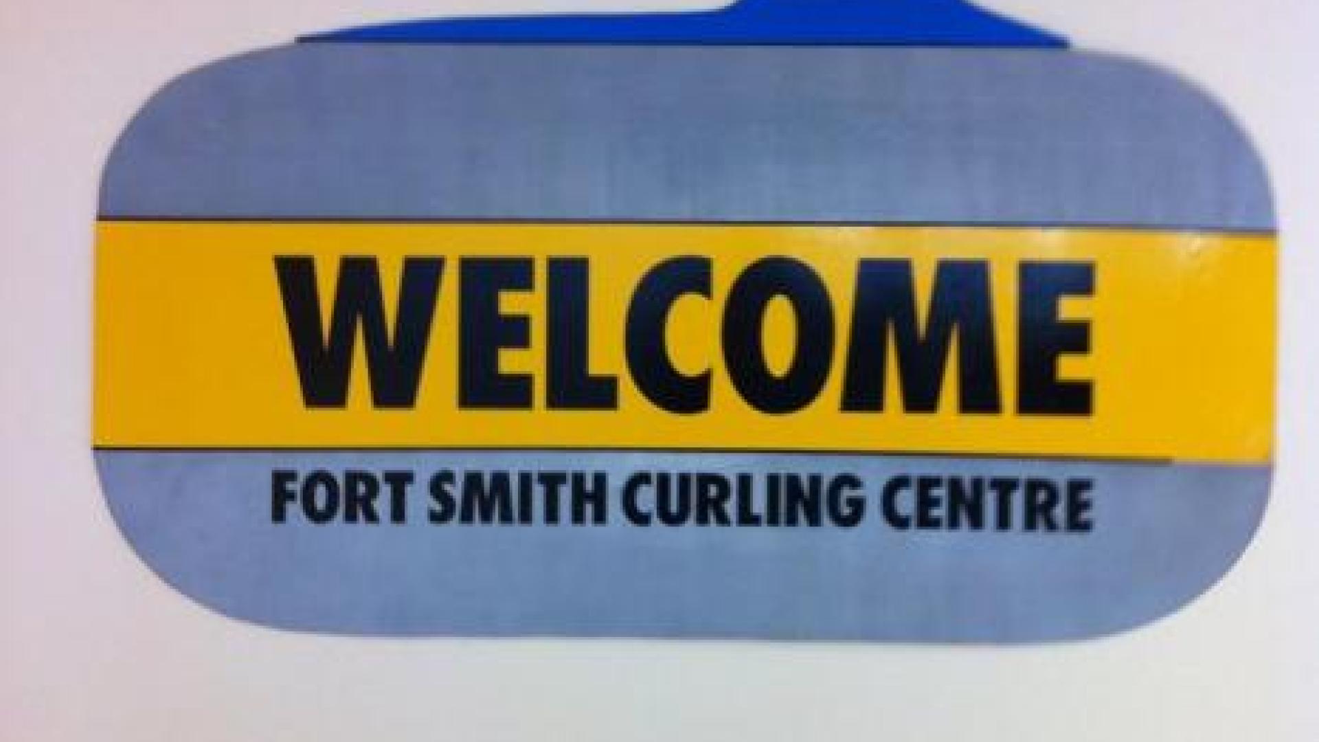 Fort Smith Curling and Winter Sport Centre welcome sign.