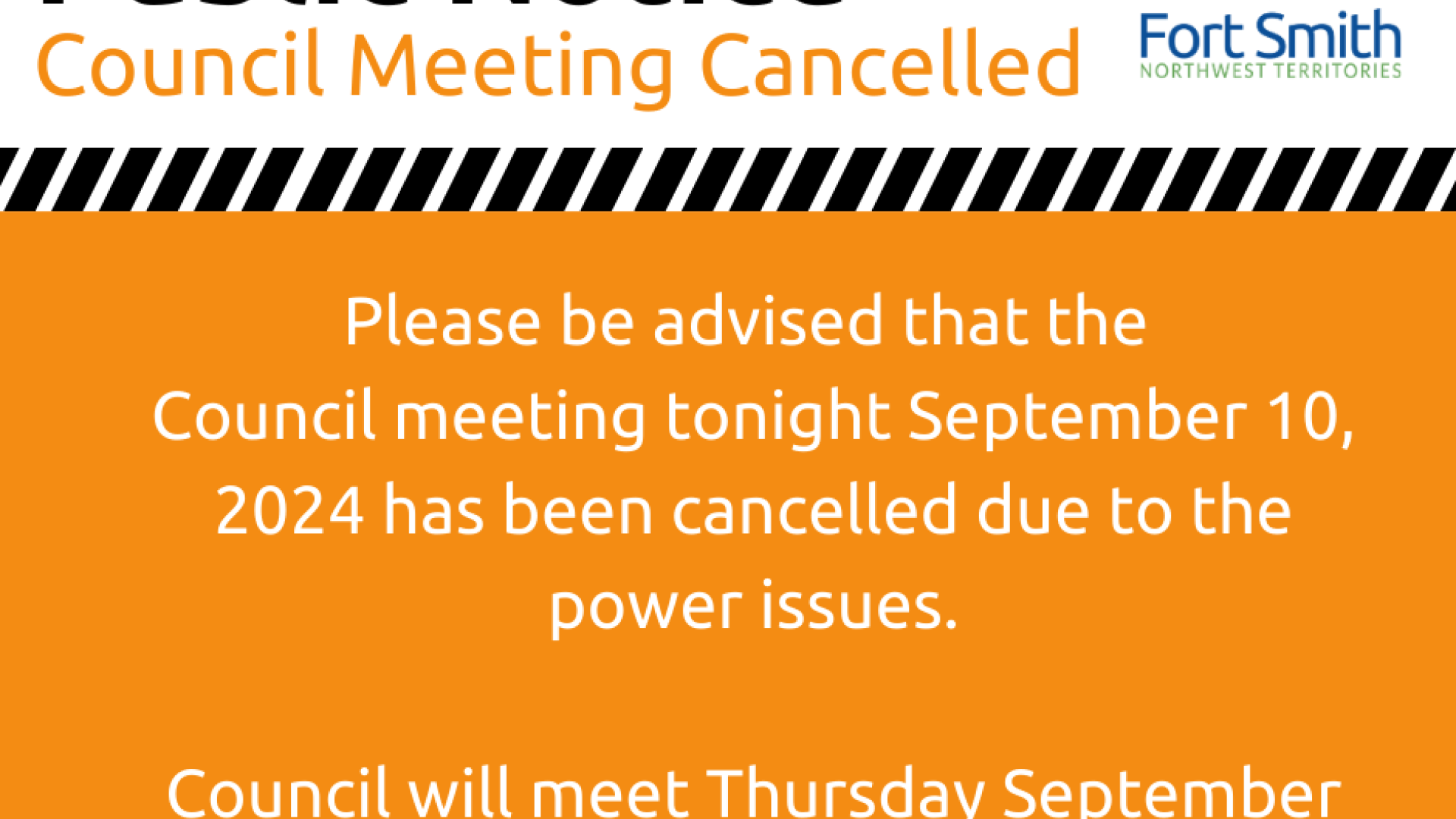 council meeting cancelled