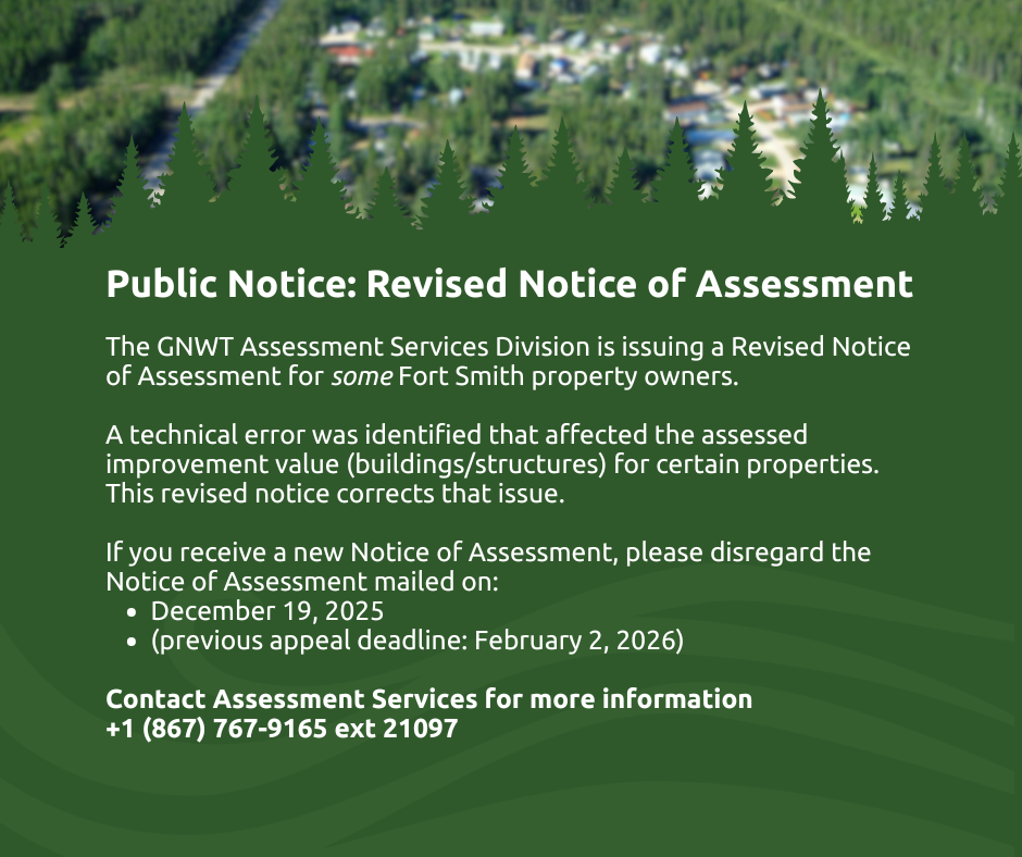 Revised Notice of Assessment for some Property Owners | Town of Fort Smith