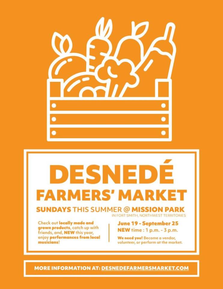 Desnedé Farmers' Market poster