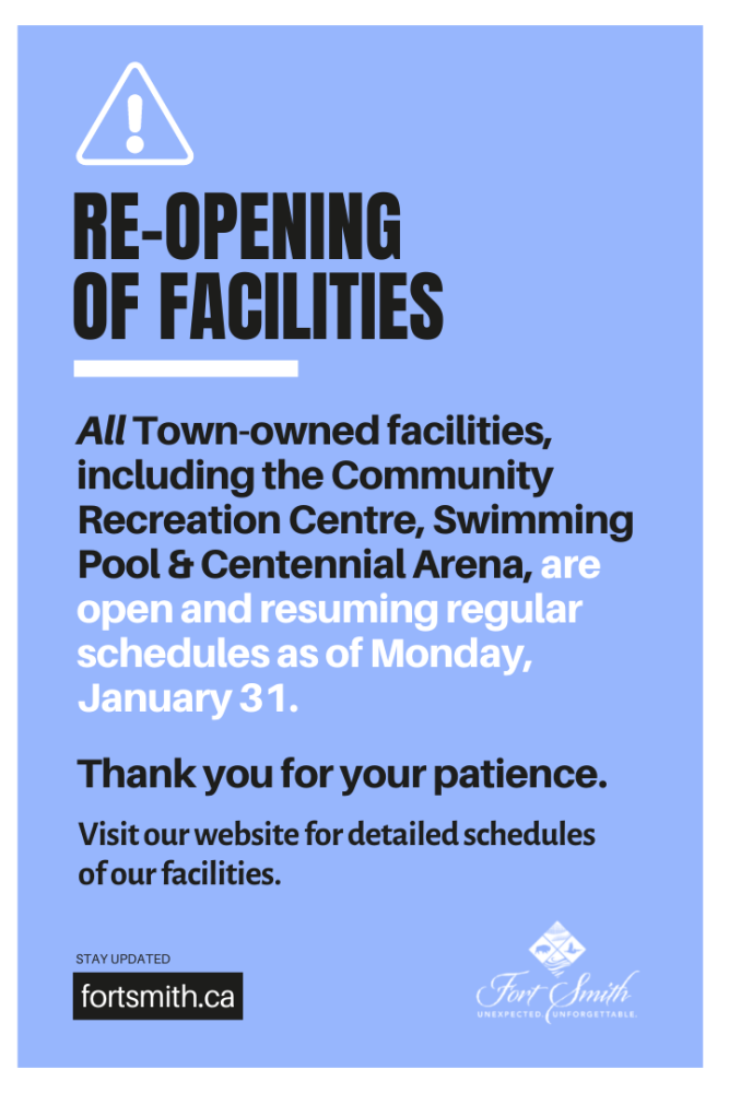 reopening of facilities poster