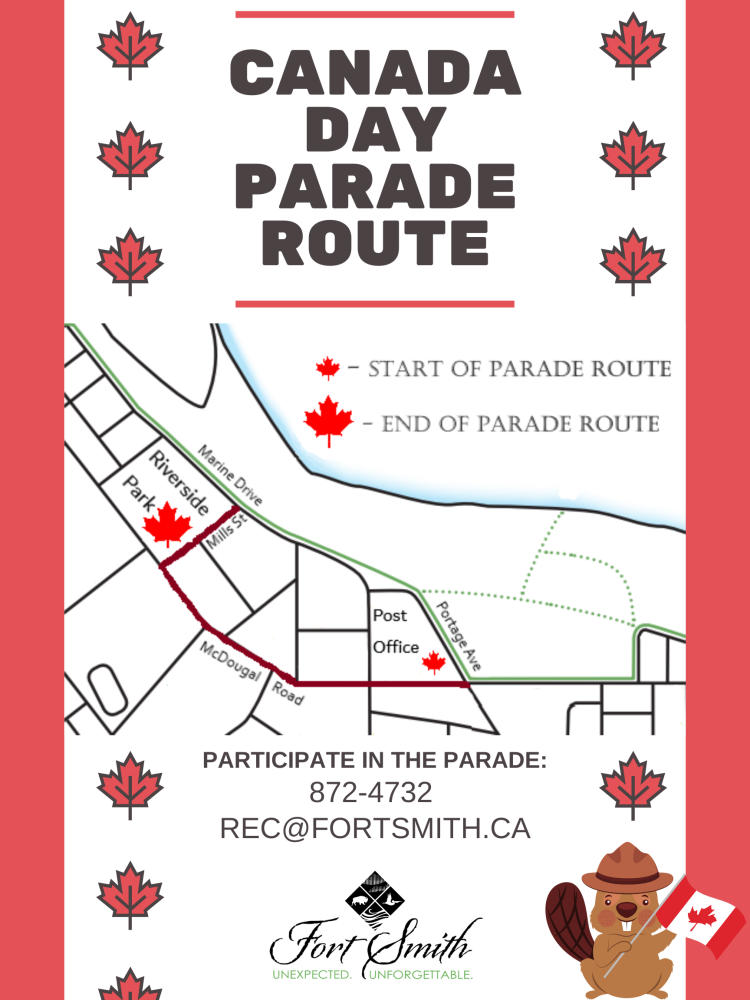 picture of the canada day parade route