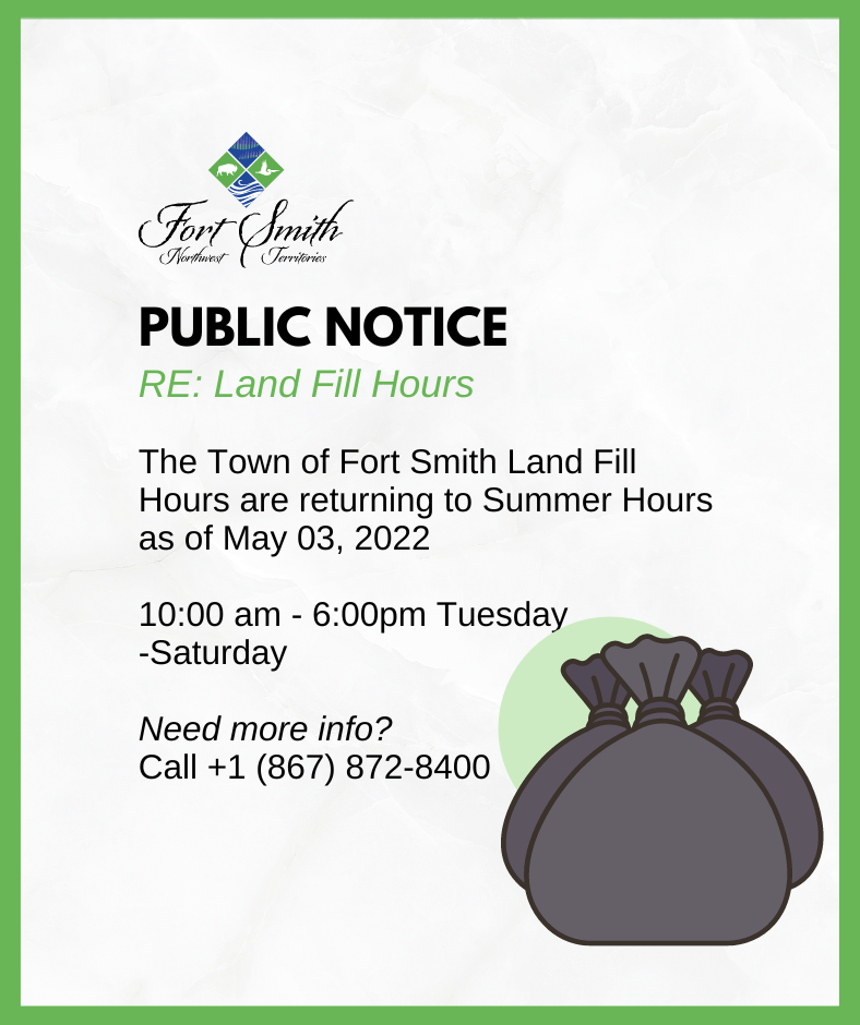 land fill hours are returning to summer hours as of may 3, 2022