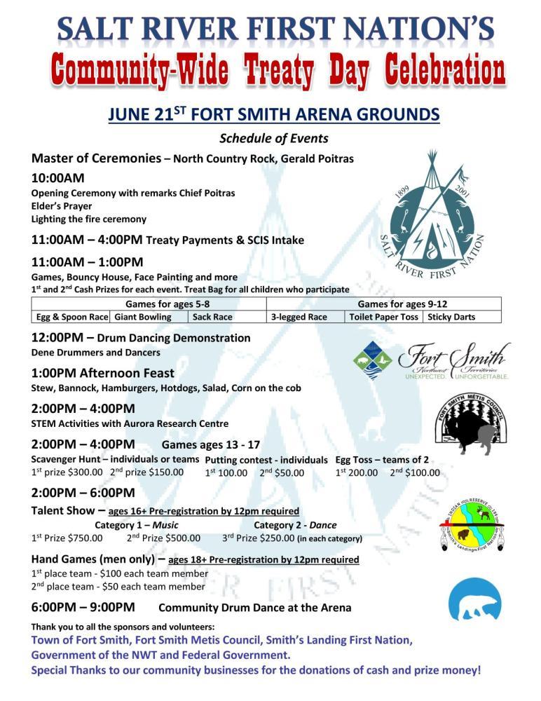 Salt River First Nation's community-wide treaty day celebration