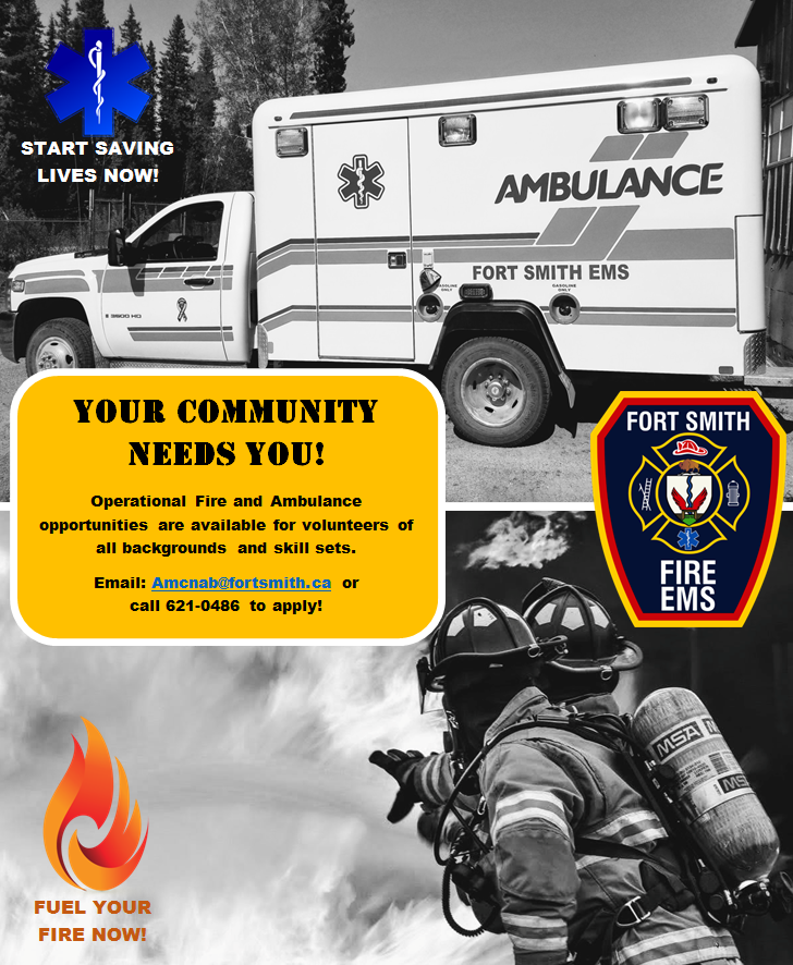 operational fire and ambulance opportunities are available for volunteers