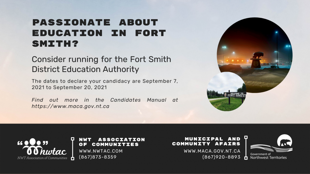 passionate about education in Fort Smith? consider running for the district education authority