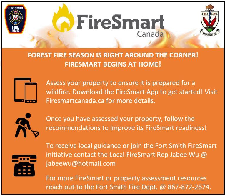 forest fire season is right around the corner. fire smart begins at home