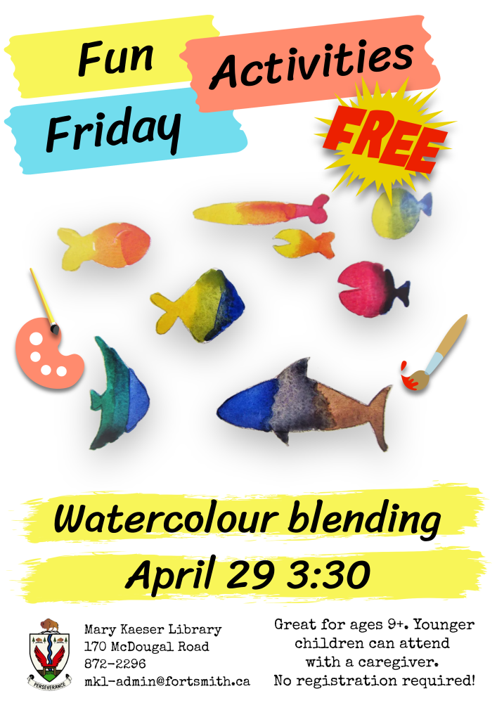 friday fun activities watercolour blending april 19 3:30 PM