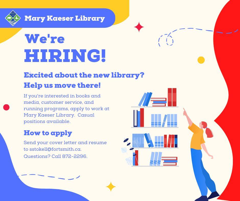 graphic about Mary Kaesar Library hiring