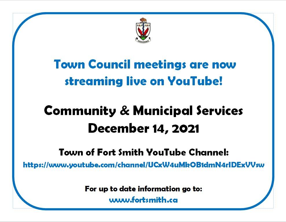 community and municipal services december 14, 2021