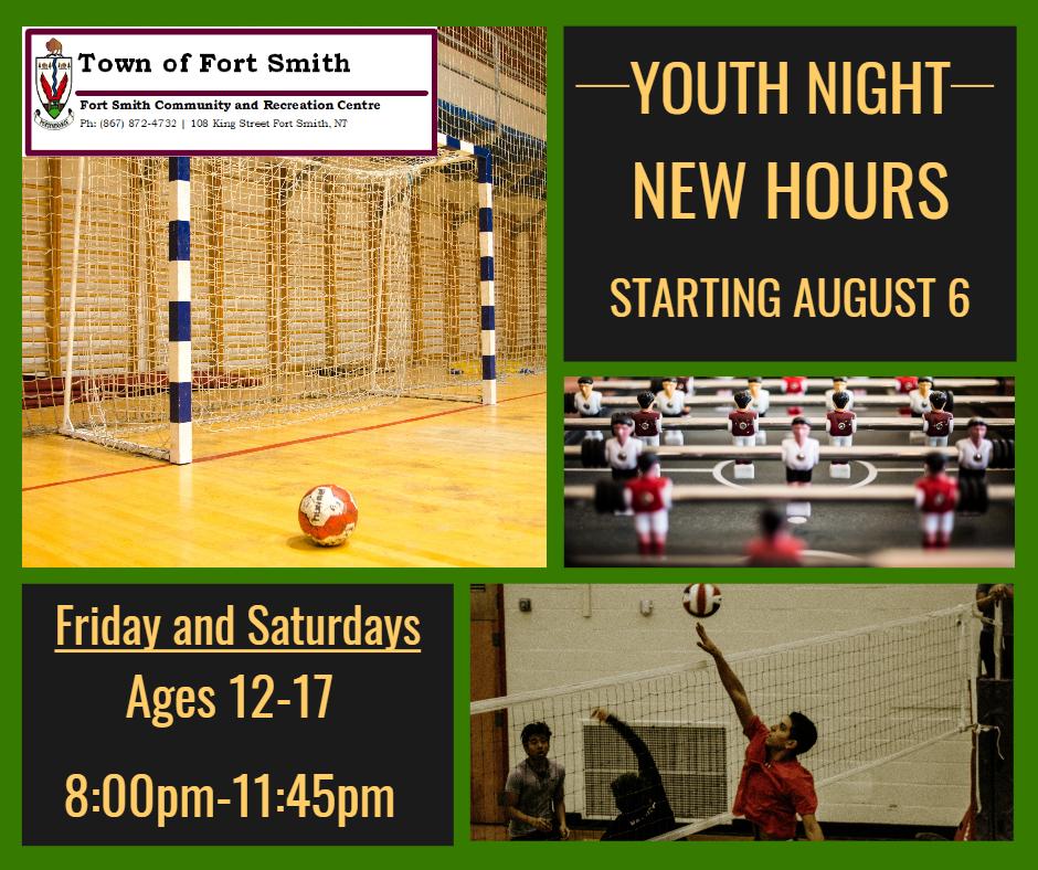 youth night hours starting august 6