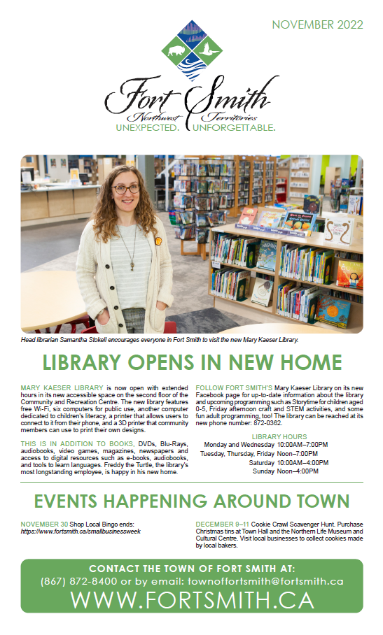 screenshot of newsletter