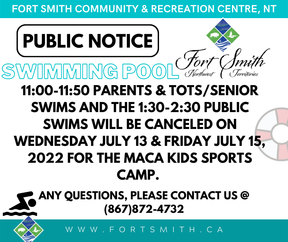 graphic about the cancellation of swims