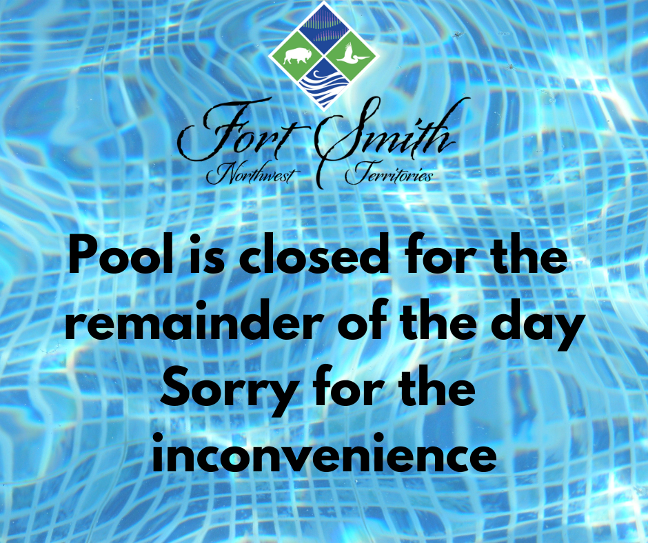 notice that the pool is closed for the rest of the day