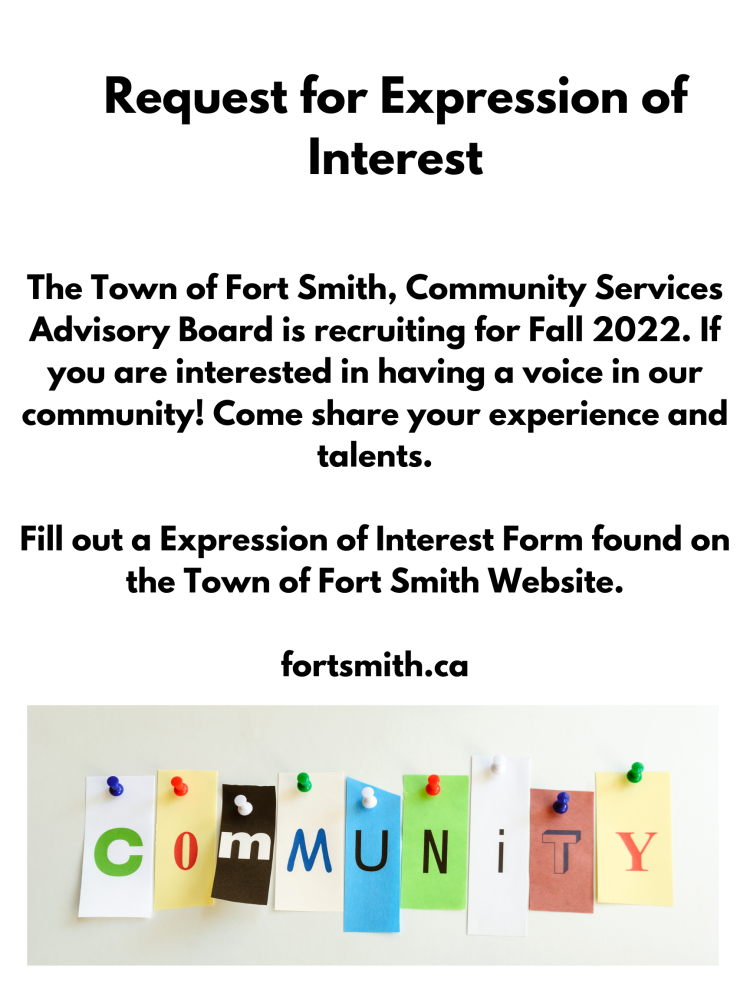 request for expression of interest for the community services advisory board