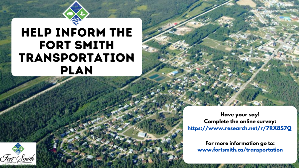 graphic with information about the Fort Smith Transportation Plan survey