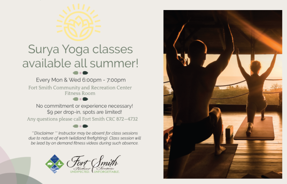graphic about Surya Yoga classes