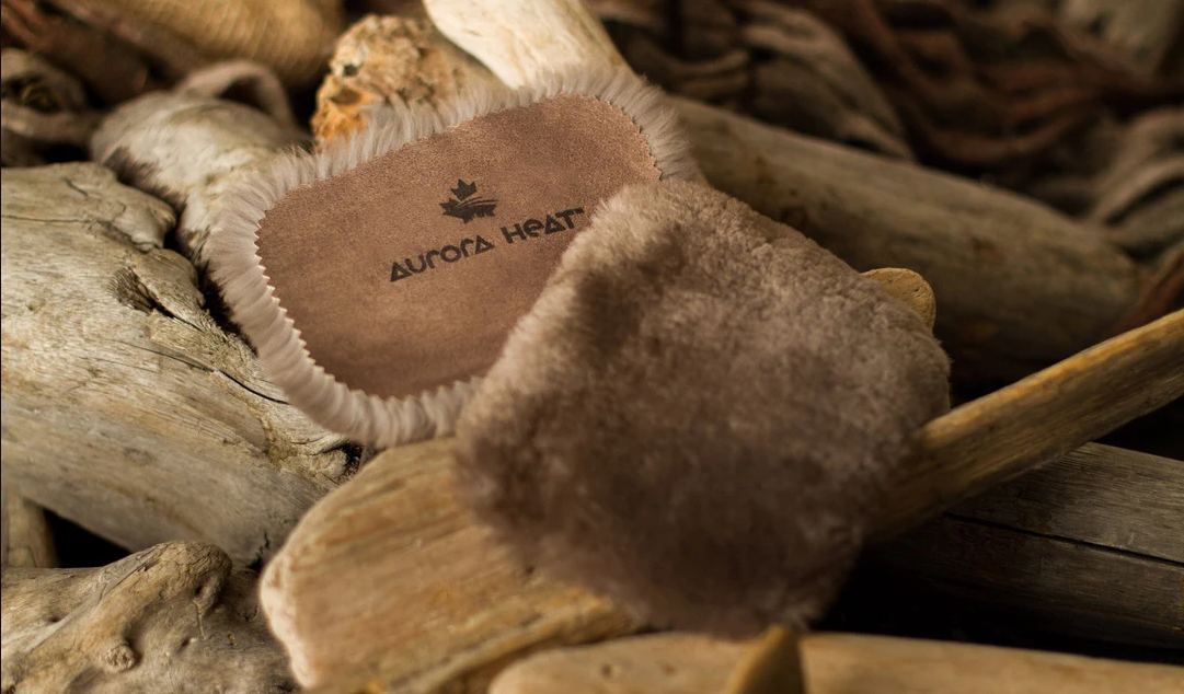 Natural Beaver Hand Warmers as Produced By Fort Smith Company, Aurora Heat Inc.